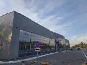 Резиновая краска «Farbe Gummi» на сендвич панелях при обновлении фасада автосалона, фото 6