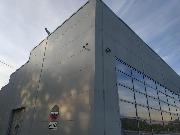 Резиновая краска «Farbe Gummi» на сендвич панелях при обновлении фасада автосалона, фото 3